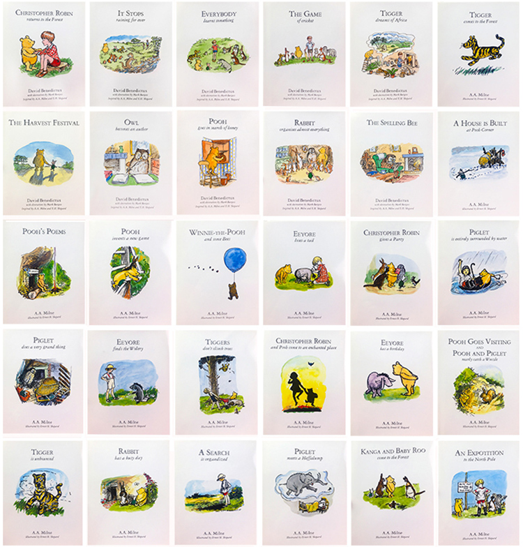 【自营】小熊维尼30本盒装英文原版 Winnie-the-Pooh Complete 30 copy slipcase小熊维尼少儿英文阅读桥梁章节小说故事书-图1