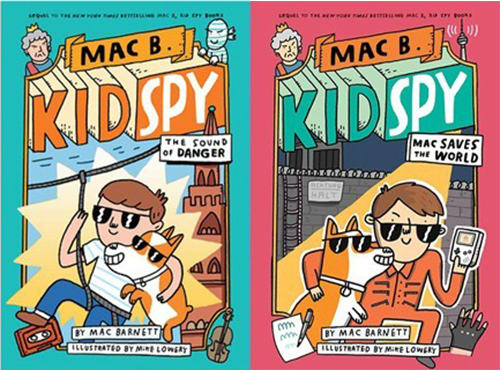 英文原版 Mac B.Kid Spy 系列 2册 黑超特警队 侦探冒险推理 Mac Barnett 儿童课外阅读章节书 - 图0