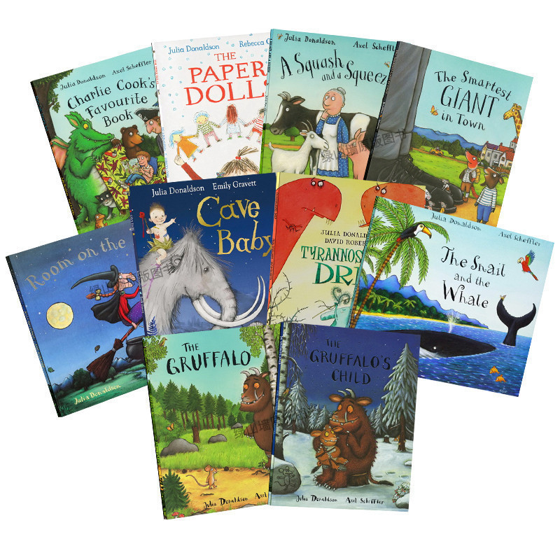 英文原版咕噜牛绘本 Julia Donaldson 茱莉亚唐纳森 The gruffalo 's Child 10册袋装 Axel Scheffler 咕噜牛小妞妞 儿童故事书 - 图3