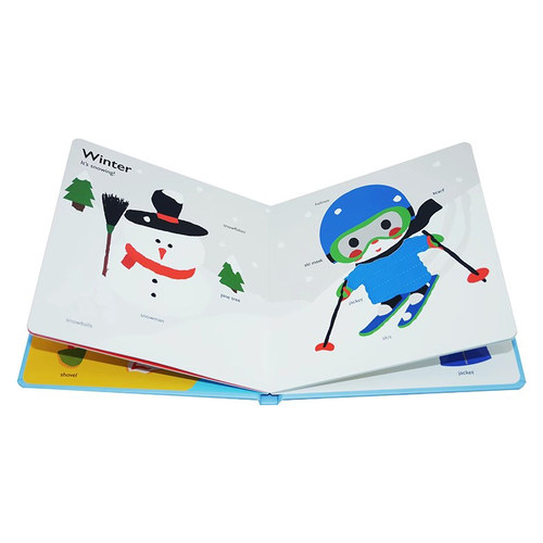 英文原版绘本 My First Touch and Feel Seasons 纸板触摸书 Xavier Deneux 幼儿启蒙早教认知 Twirl法国艺术品牌 - 图2