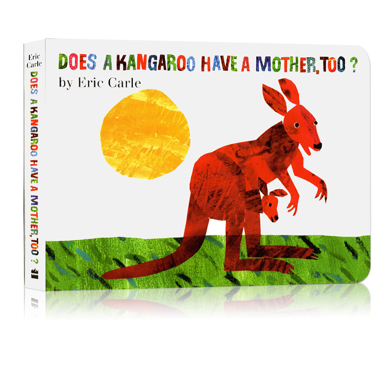 英文原版纸板书绘本 Eric Carle 艾瑞卡尔爷爷Does a Kangaroo Have a Mother Too 袋鼠也有妈妈吗 儿童启蒙幼儿学习英文版绘本