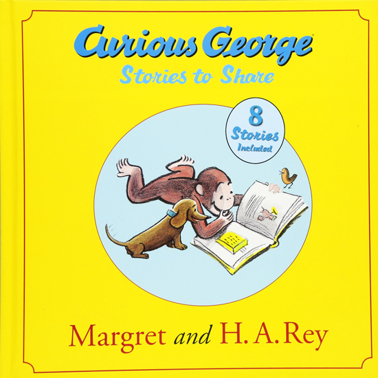 预售 英文原版 Curious George Stories to Share 好奇猴乔治 精装图画书绘本 8个故事合辑 汪培珽第3三阶段 - 图0