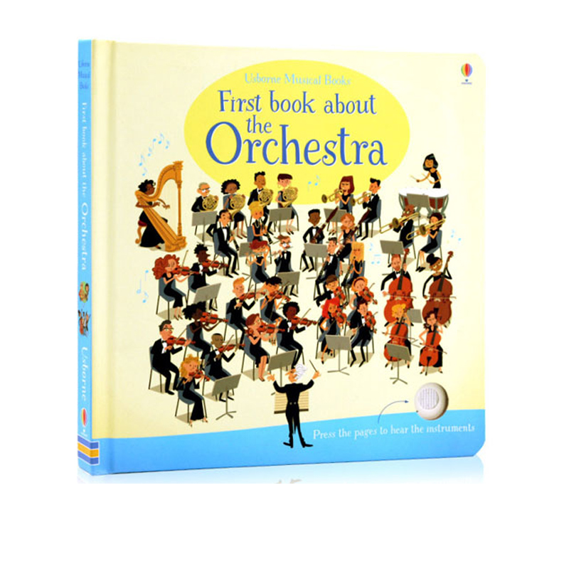 英文原版 尤斯伯恩 Usborne First Book about the Orchestra 发音书 第一本管弦乐队 儿童音乐启蒙 纸板书 洞洞触摸书 - 图3