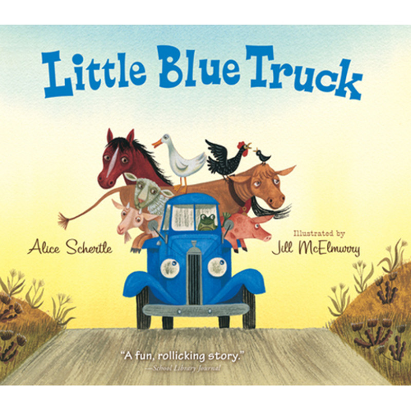 预售 英文原版 Little Blue Truck 蓝色小卡车纸板书 交通工具认知 美国儿童图书馆协会推荐绘阅读 亲子共读英语启蒙童书