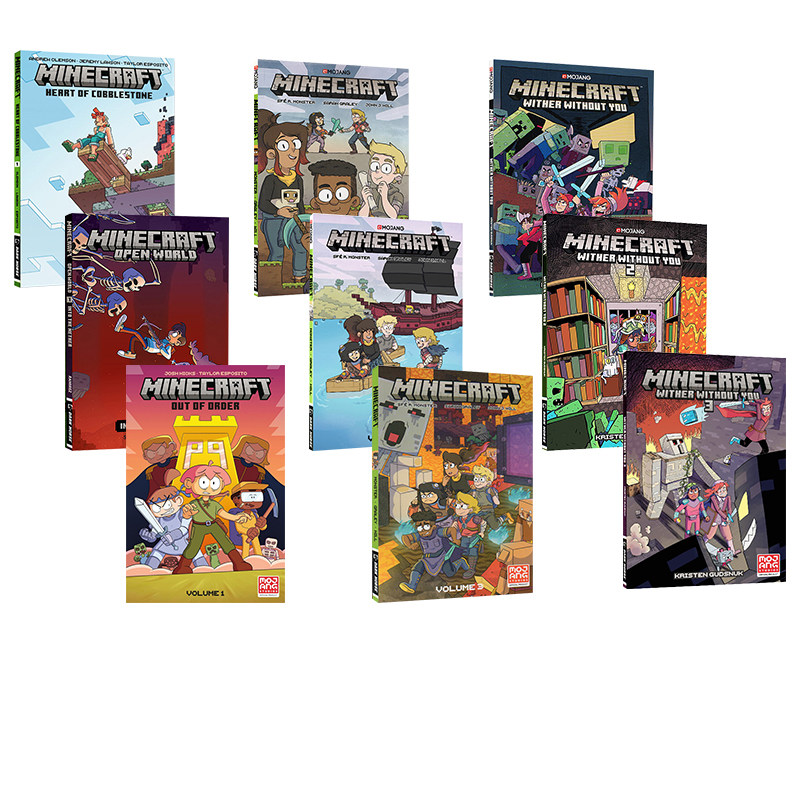 MC我的世界官方小说英文版1-4-10-20 Minecraft The Island 英文原版漫画凋灵之战 我的世界官方指南 青少年科幻励志冒险游戏书