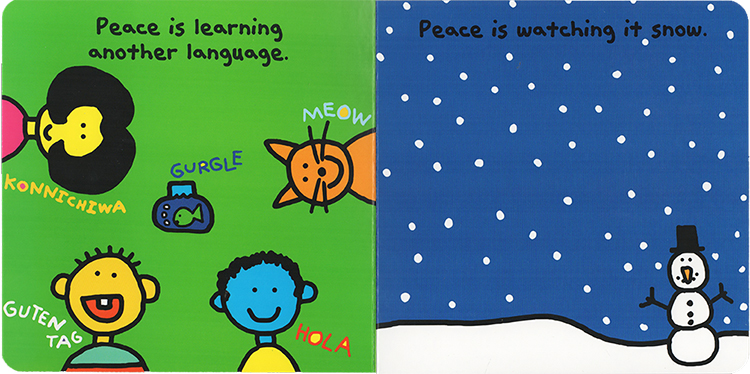 英文原版 The Peace Book 纸板书 淘弟有个大世界 儿童多元文化 世界观启蒙绘本 Todd Parr