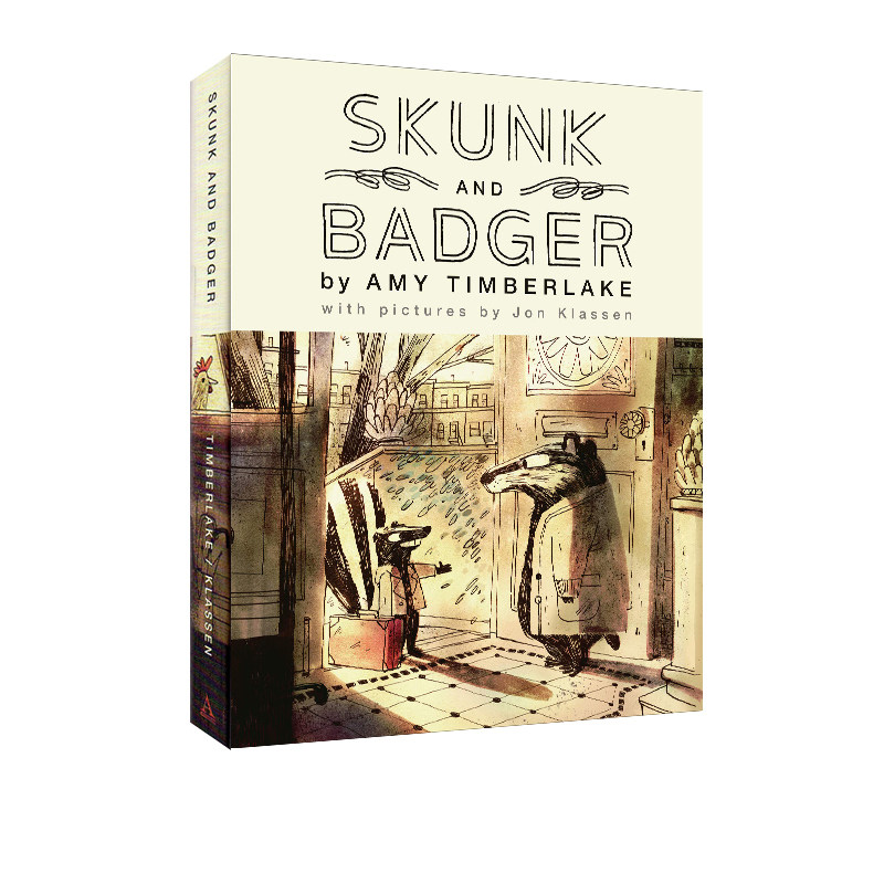 英文原版1插画家儿童英语臭鼬和獾 绿山墙图书儿童读物原版书