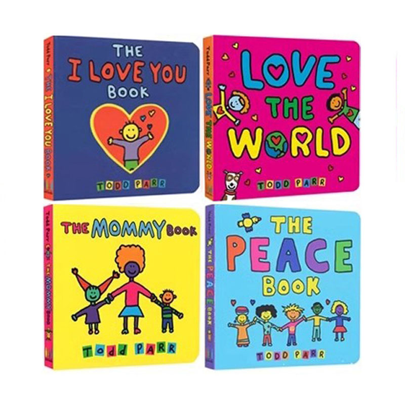 英文原版 Todd Parr Love The World/The Peace Book 4册 纸板书 淘弟有个大世界 环保主题 多元文化儿童启蒙阅读
