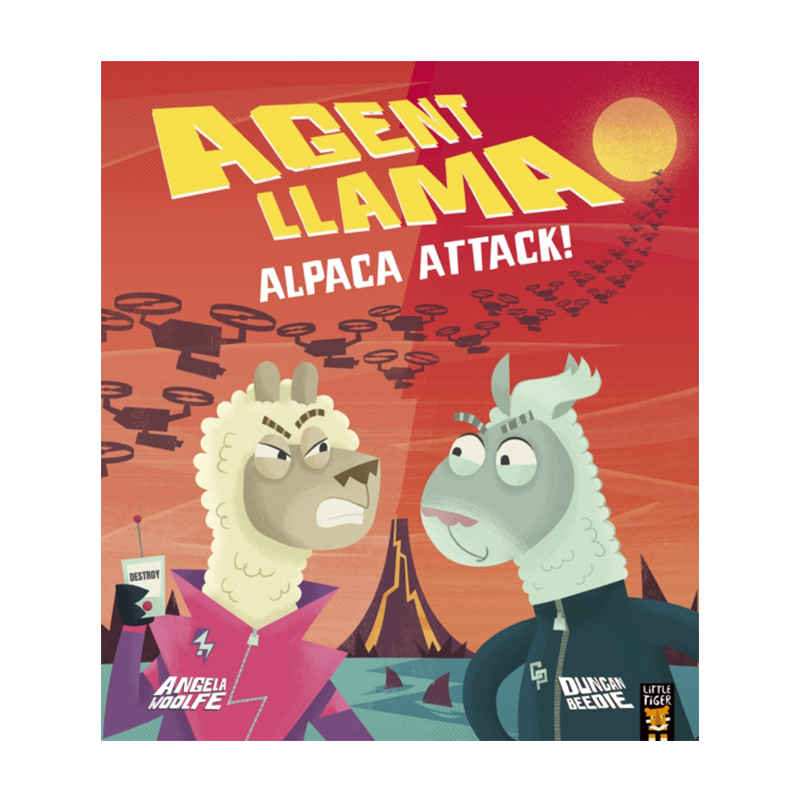 英文原版 Agent Llama: Alpaca Attack! 美洲鸵 续集 爆笑幽默绘本图画书 英国小老虎出品 23年新品 - 图3