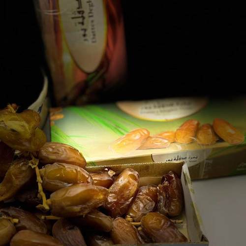 中东椰枣阿拉伯椰枣dates免洗枣子500G蜜枣阿拉伯树枝枣鲜枣整 - 图0