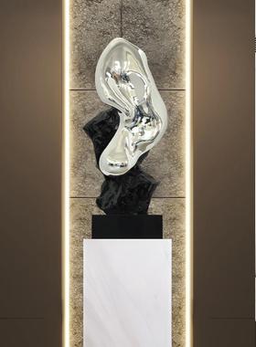 玻璃钢石头雕塑玄关摆件