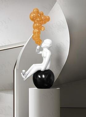 卡通吹气球创意雕塑摆件
