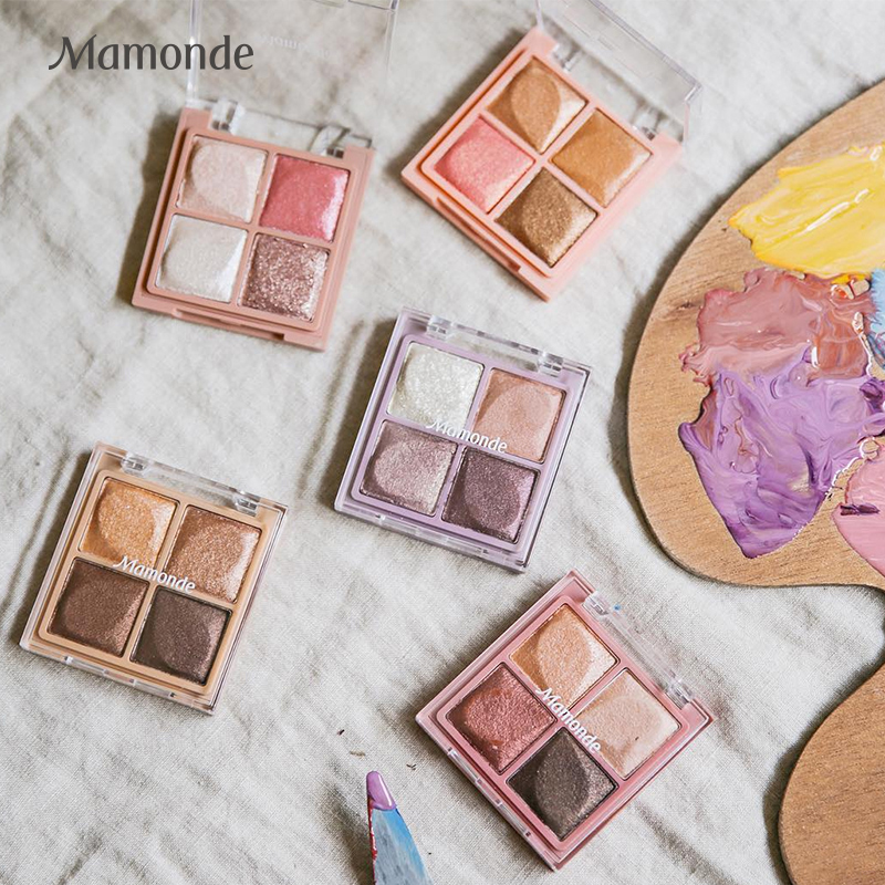 爱茉莉官方海外旗舰店爱茉莉Mamonde/梦妆 花漾四色眼影 闪亮服帖不飞粉四色可选2