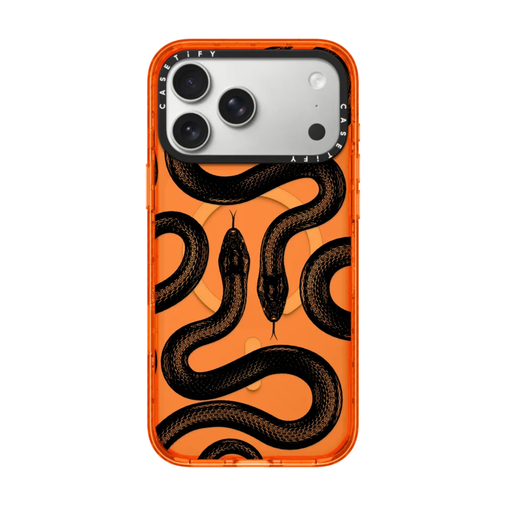 现货casetify黑色王蛇适用苹果iPhone16/17 Pro Max高级感时尚手机壳 香港潮牌14情侣17 air艺术时尚15保护套