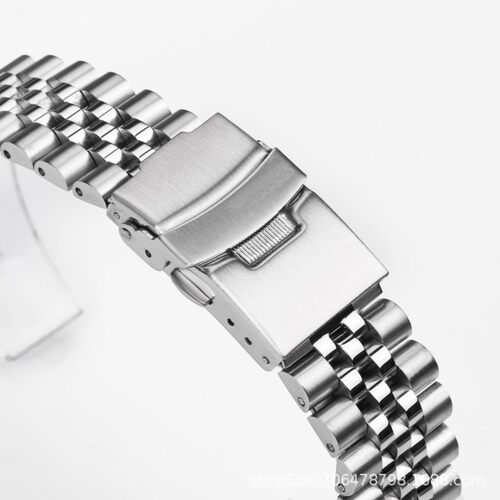 带标快拆实心不锈钢五株表带适用精工SKX009钢带18/19/20/21/22mm - 图3