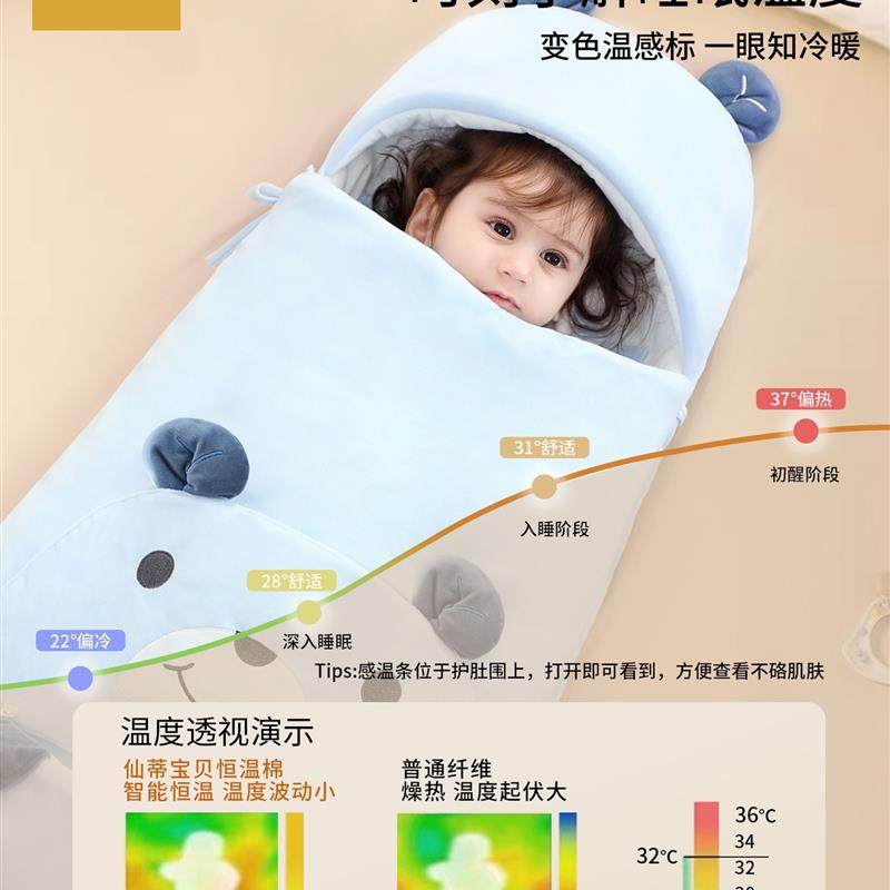 宝宝防踢被神器新生婴儿睡袋秋冬产房包被防惊跳冬季加厚纯棉抱被,淘宝优惠券,粉丝福利购,淘宝优惠卷