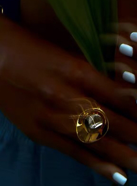 daartemis设计师立体开口戒指