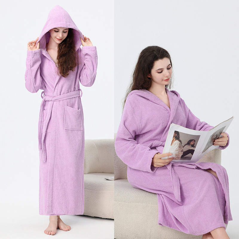 浴袍女款纯棉毛巾吸水速干2025新款带帽子全棉睡衣加长款男士睡袍,淘宝优惠券,粉丝福利购,淘宝优惠卷
