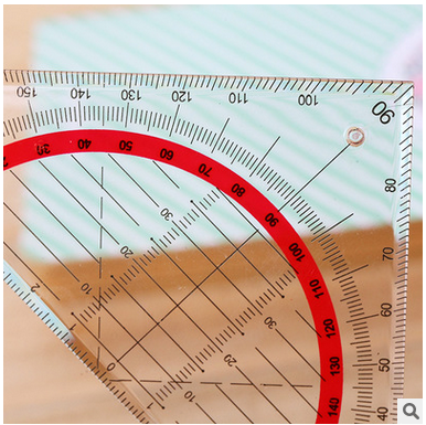 学生文具批发上海教材用多功能三角尺多功能尺可画平行线三角板画直线角度坐标尺量角器三角形尺透明直尺尺子 - 图1