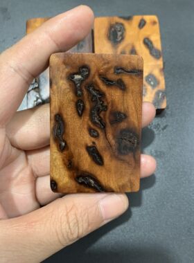 雷击枣木无事牌原料紫薇讳半成品天然纹理平安护身可自行刻字