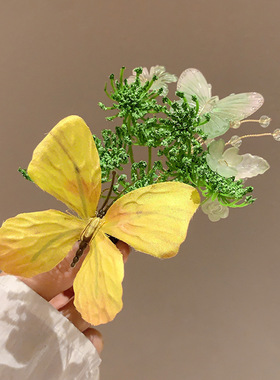 新中式汉服超仙蝴蝶花发夹