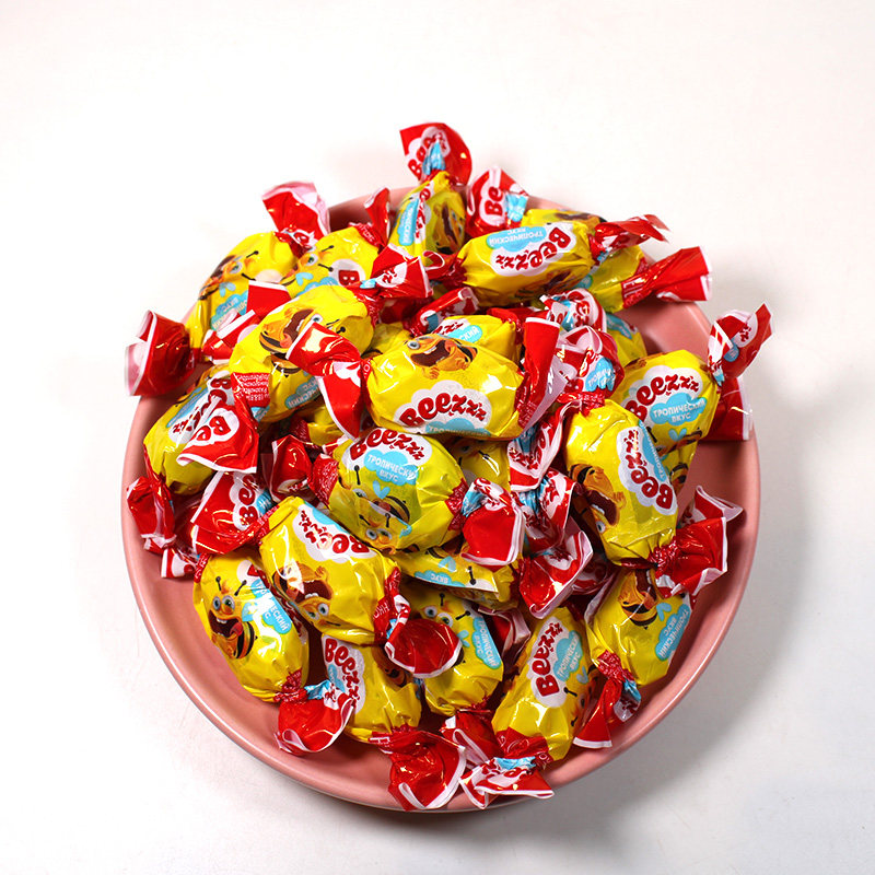 俄罗斯小蜜蜂软糖进口拉迈尔牌热带水果夹心糖果混合口味袋装零食,淘宝优惠券,粉丝福利购,淘宝优惠卷