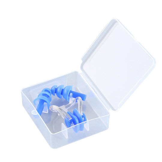 Silicone swimming earplugs nose clip mute waterproof