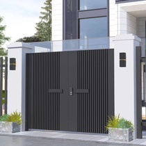 Villa Aluminum Art Gate Enclosed Patio Door Cell Gate Security Security Door European-style Aluminum Door Garden Door