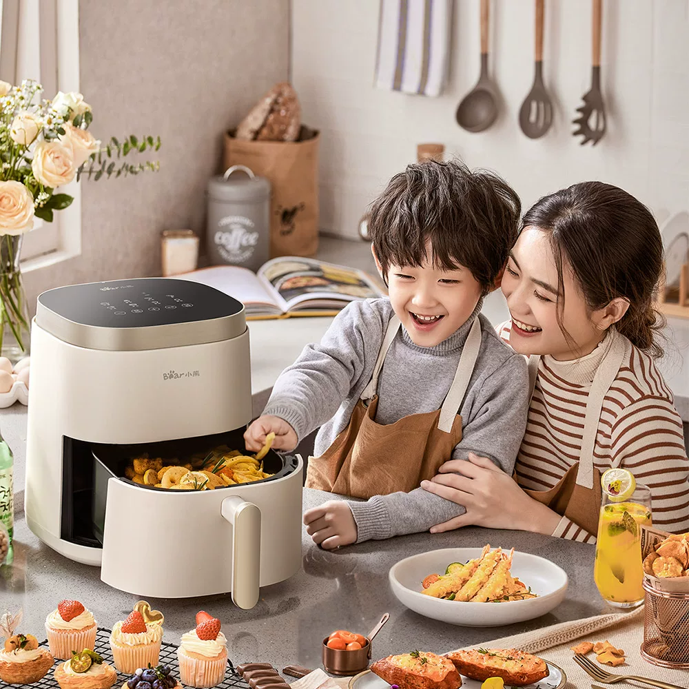 Медвежонок Little Bear Air Fried Pot Дом 2022 новый многофункциональный умный переворот большой емкости жарочный котел