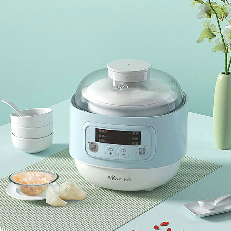 小熊永维专卖店小熊电炖锅迷你小型隔水炖盅家用陶瓷BB煲炖燕窝煲汤宝宝煮粥神器1