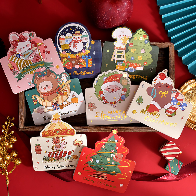 Christmas card 3d three-dimensional small card