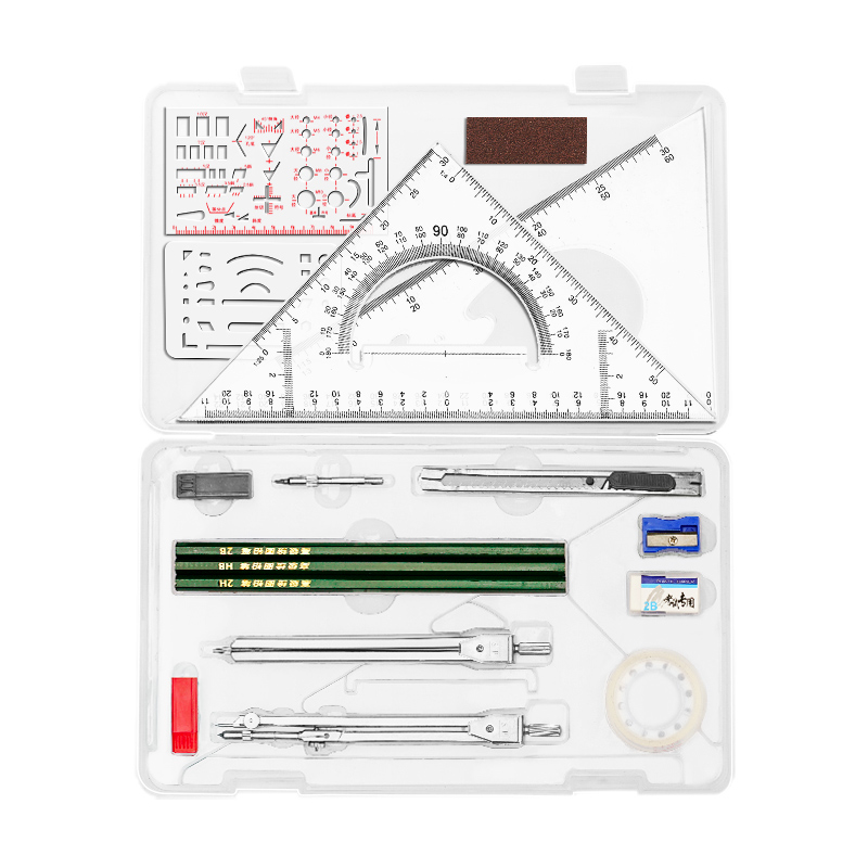 工程机械制图绘图工具套装工具包专业多功能大圆规尺子画图作图包大学生用分规仪器cad作画建筑木工画圆神器-图3