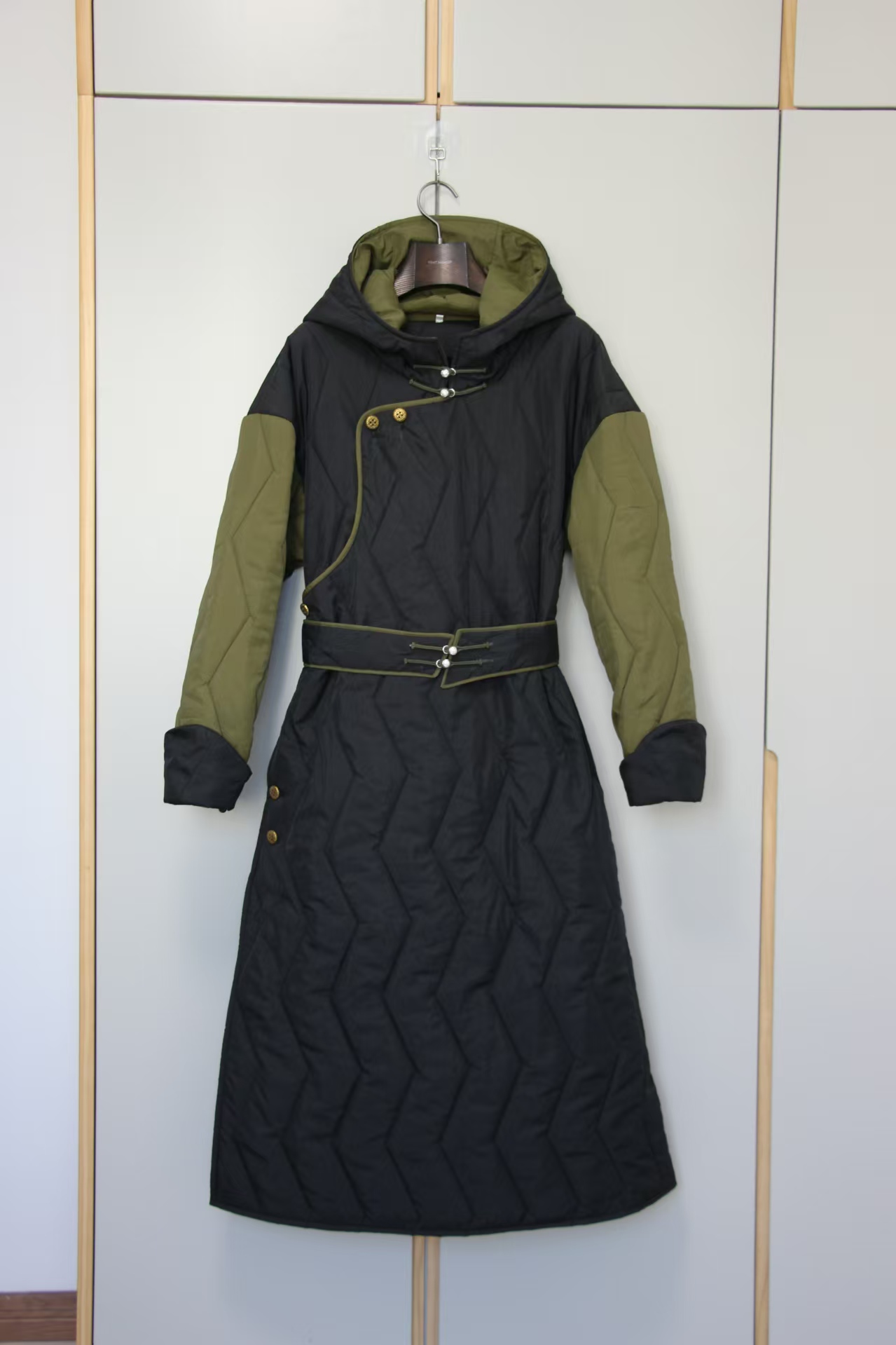 蒙古族长款棉服女冬季新款蒙古民族风棉袄外套蒙古袍棉衣棉款新品 - 图2