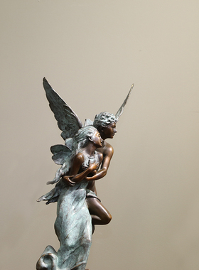 客厅门厅纯铜摆件装饰欧式西洋