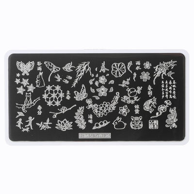 米思蕴中国风模板钢板24节气春夏秋冬四季原创古风美甲印花板 虎窝淘