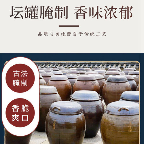 宣乐花生酱丁净重9斤餐饮酱菜咸菜即食香辣下饭芸青豆花生萝卜丁 - 图2