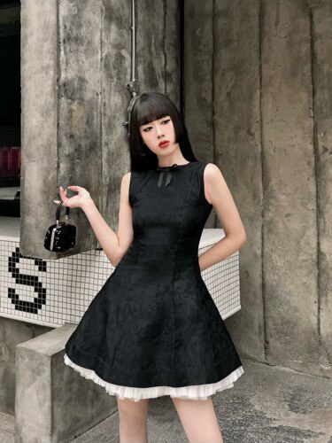对版现货】千金名媛气质甜美少女蕾丝蓬蓬裙小礼服收腰抹胸连衣裙 - 图2