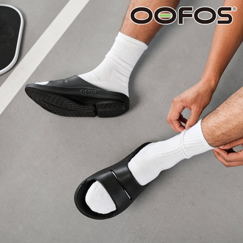 OOFOS正品男女休闲百搭运动居家日常足弓支撑舒缓减震一字拖鞋 - 图3