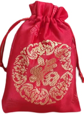 锦缎福袋红色50个布袋