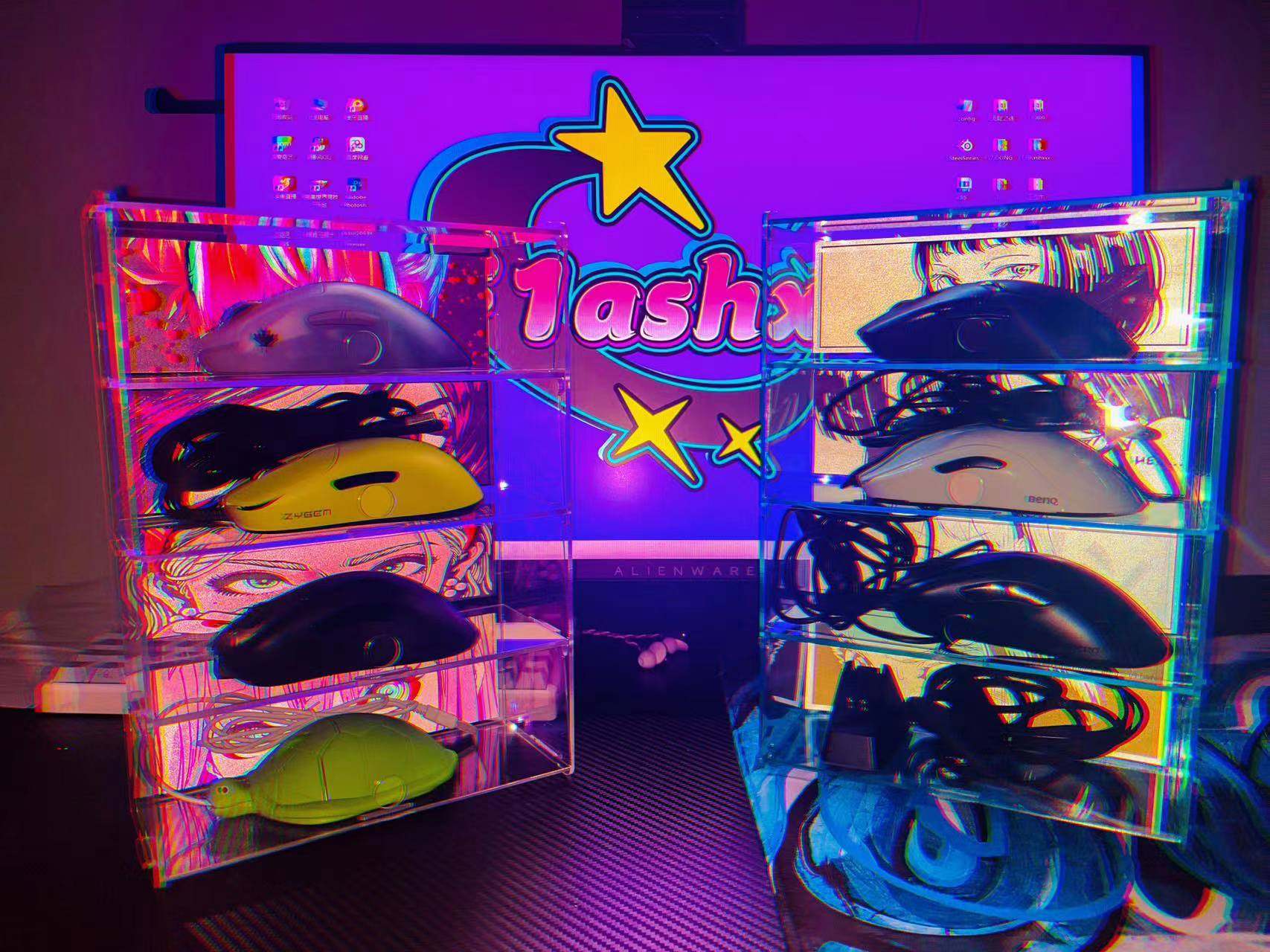 鼠标收纳盒鼠标展示鼠标抽屉定制展示盒桌面无线有线玻璃高档透明,淘宝优惠券,粉丝福利购,淘宝优惠卷