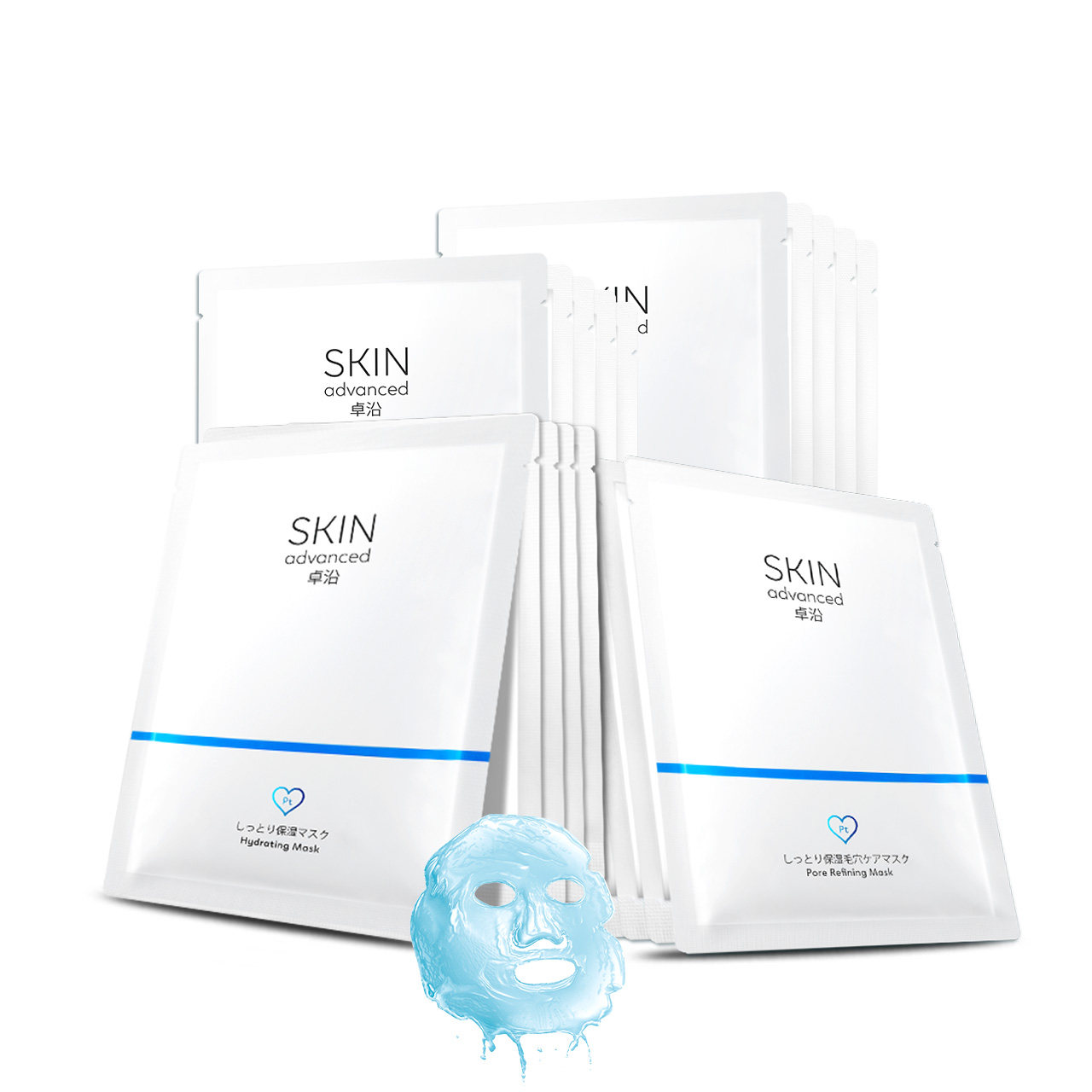 skin advanced白金钻石屈臣氏面膜 卓沿贴片面膜