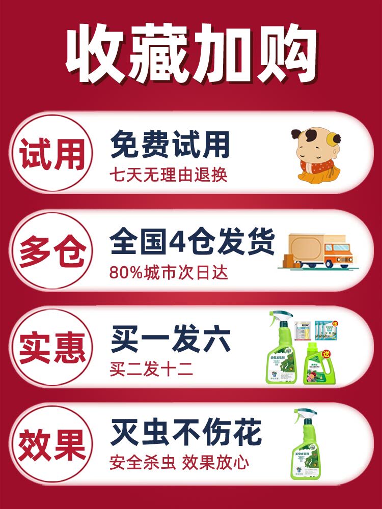 花卉杀虫剂植物多肉花草除虫土壤绿植喷雾家用室内灭盆栽小飞虫药 龙硕洪泰家居专营店 淘优券