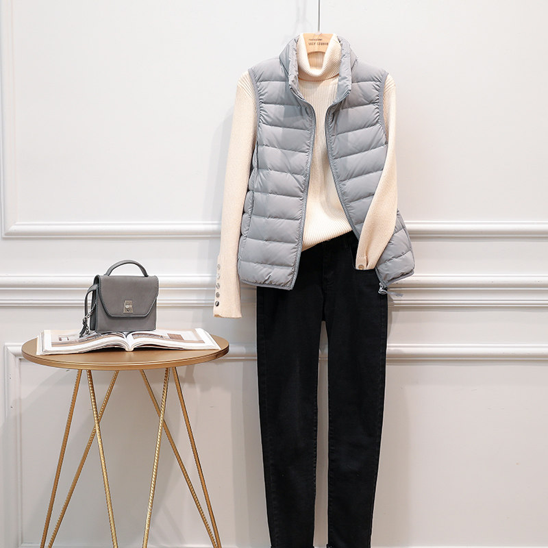 羽绒马甲短款2022秋冬新款羽绒服 玫凌羽绒服