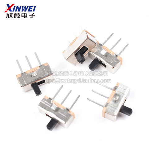 SS12d00G3 拨动开关/推动开关/波段开关 3脚 2档立式中间不停20只 - 图0