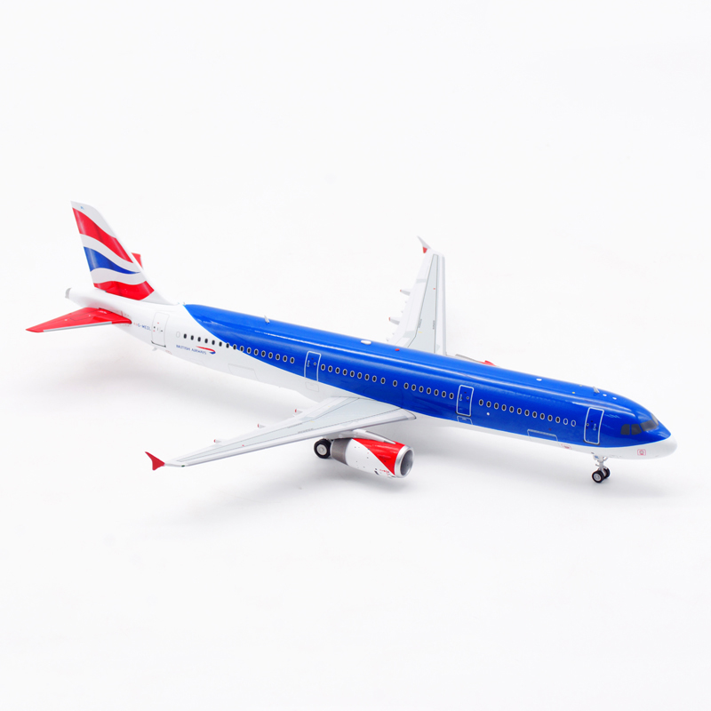 ARD 1:200英国航空空客A321 G-MEDL合金飞机模型送纪念币-图2