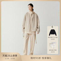 ICICLEs and womens clothing autumn and winter style wool cashmere bifacial short seed coat