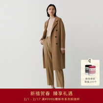 ICICLEs and womens clothing autumn and winter style wool cashmere double-face double-row buttoned coat