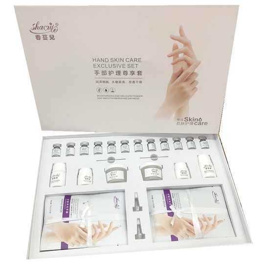 Набор для рук Маска для рук Увлажняющая мультититановая маска для рук Массажный крем