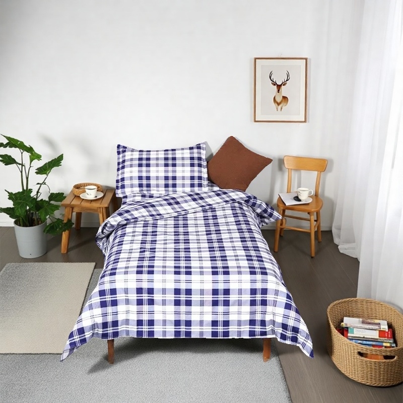 三件套宿舍床上用品学生网红纯棉卡通寝室床单被套三件套单人大学 - 图0