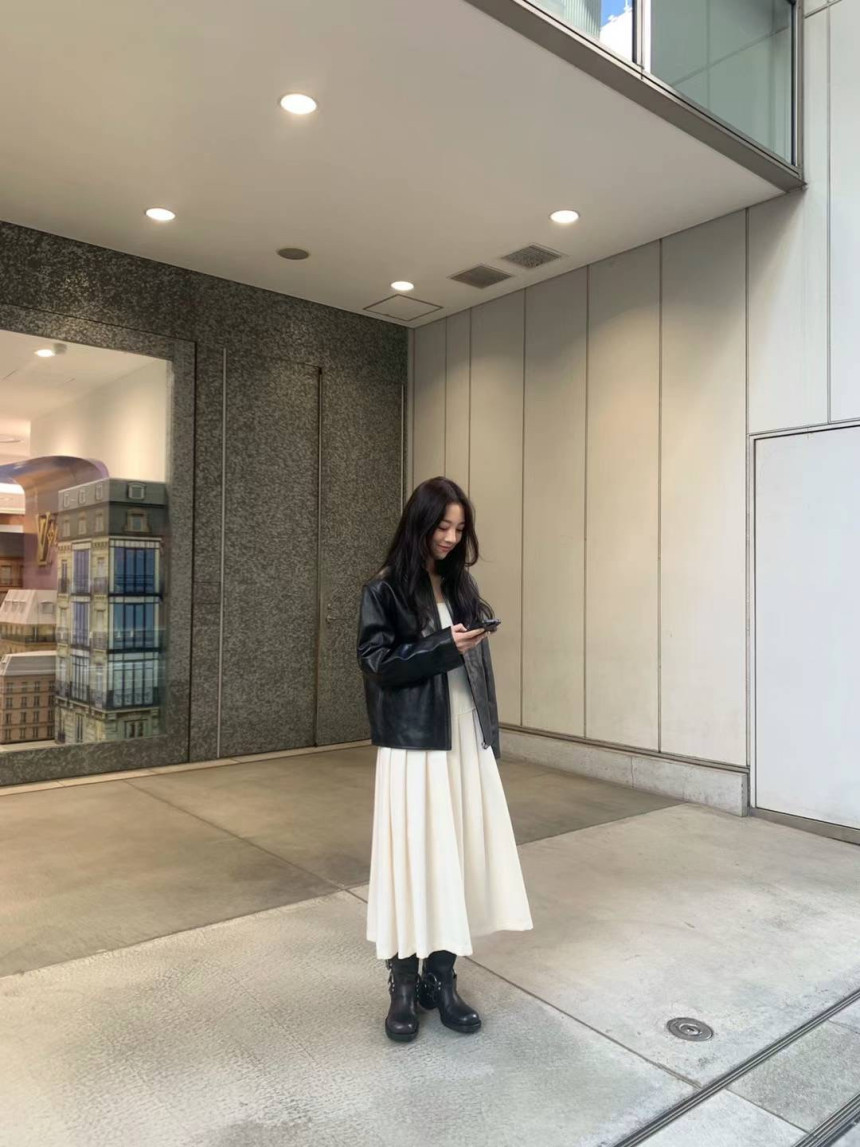 UNDERSON 韩国女装代购新款法式设计感小众修身显瘦初恋气质连衣 - 图0